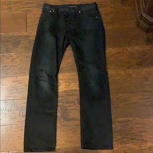 Nudie Jeans Skinny Black button Fly